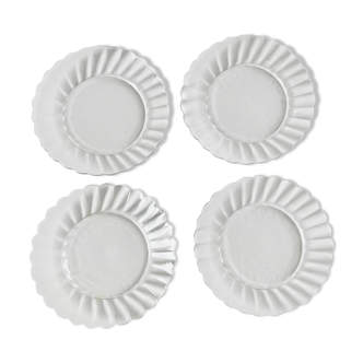 Ensemble de 4 assiettes Marguerite Duralex vintage