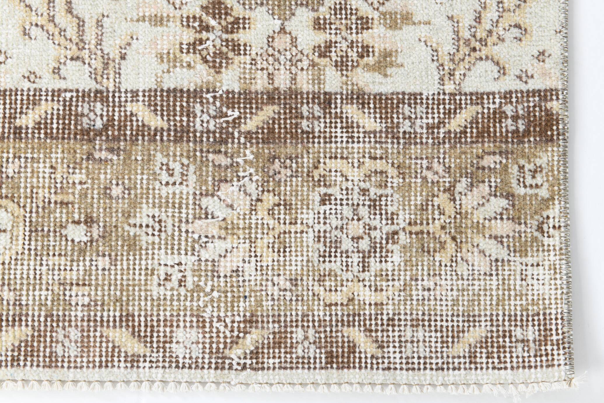 2x9 Floral Vintage Runner Rug, 75x273Cm