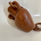 Vase and wooden chain to hang