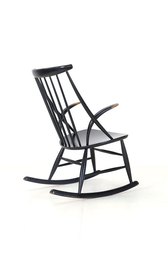 Fauteuil à bascule  “IW 3”  Niels Eilersen / Illum Wikkelsø