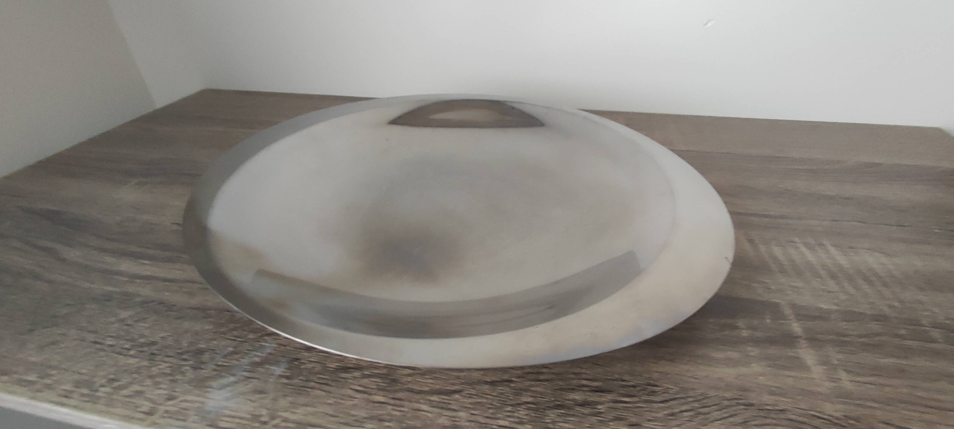 Plat en inox vintage