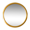Plateau miroir, tour en métal doré, 23 cm