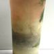 enamelled glass vase LEGRAS Lakescape, trees, Napoleon III boats