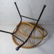 Armchair rattan shell metal