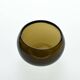 Small amber blown glass container by Claude Morin, Dieulefit circa 1970