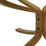 Table basse Falcon vintage en verre dur par Sigurd Ressell pour Vatne Mobler 1990