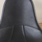 Pair of Tirup Ikea leather armchairs