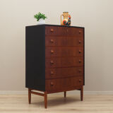 Commode en teck par Kai Kristiansen, fabricant Feldballes Møbelfabrik 1960