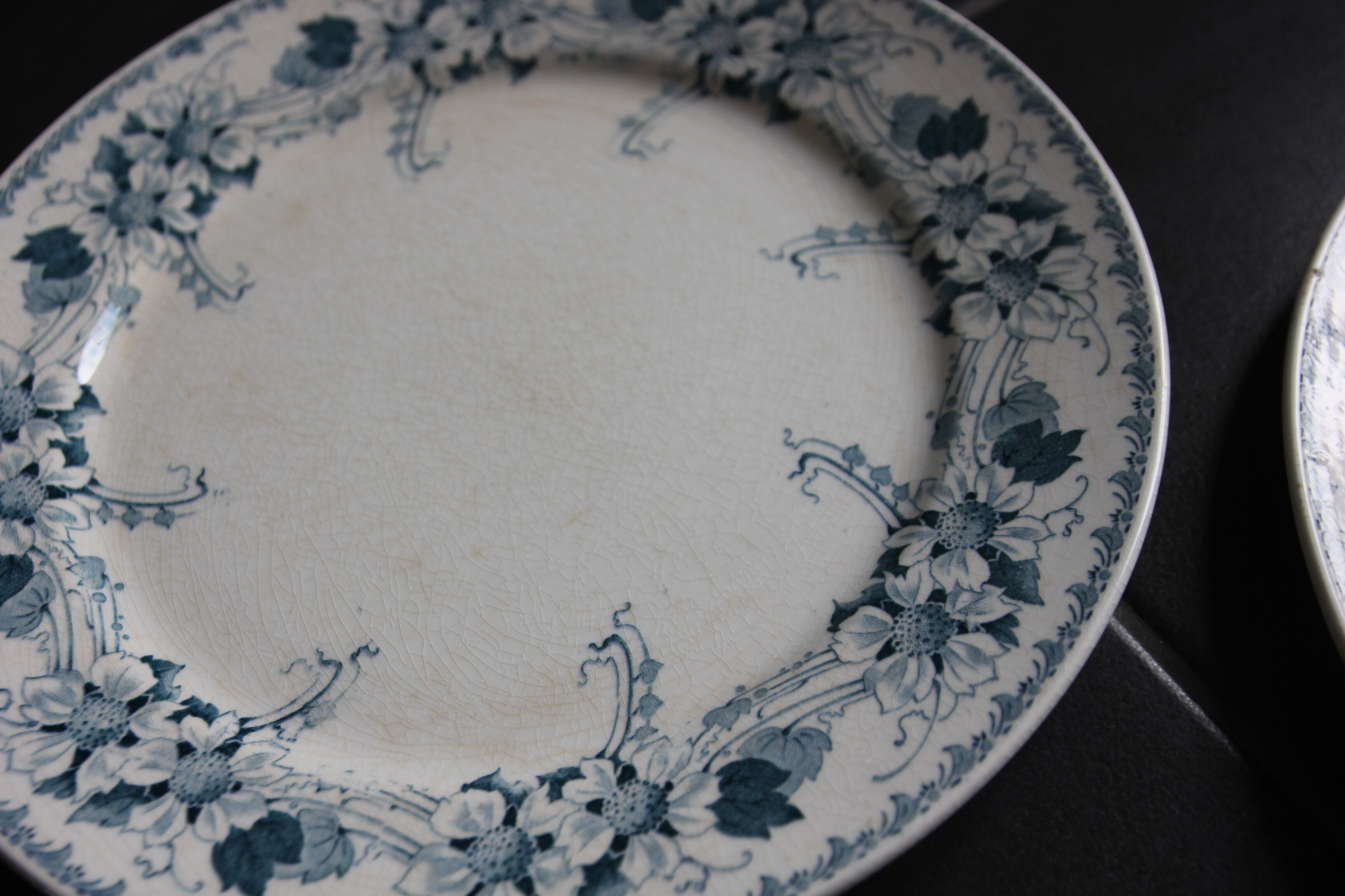 Lot de 6 assiettes terre de fer Lucien BFK
