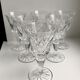 Set of 6 large crystal wine glasses 50s