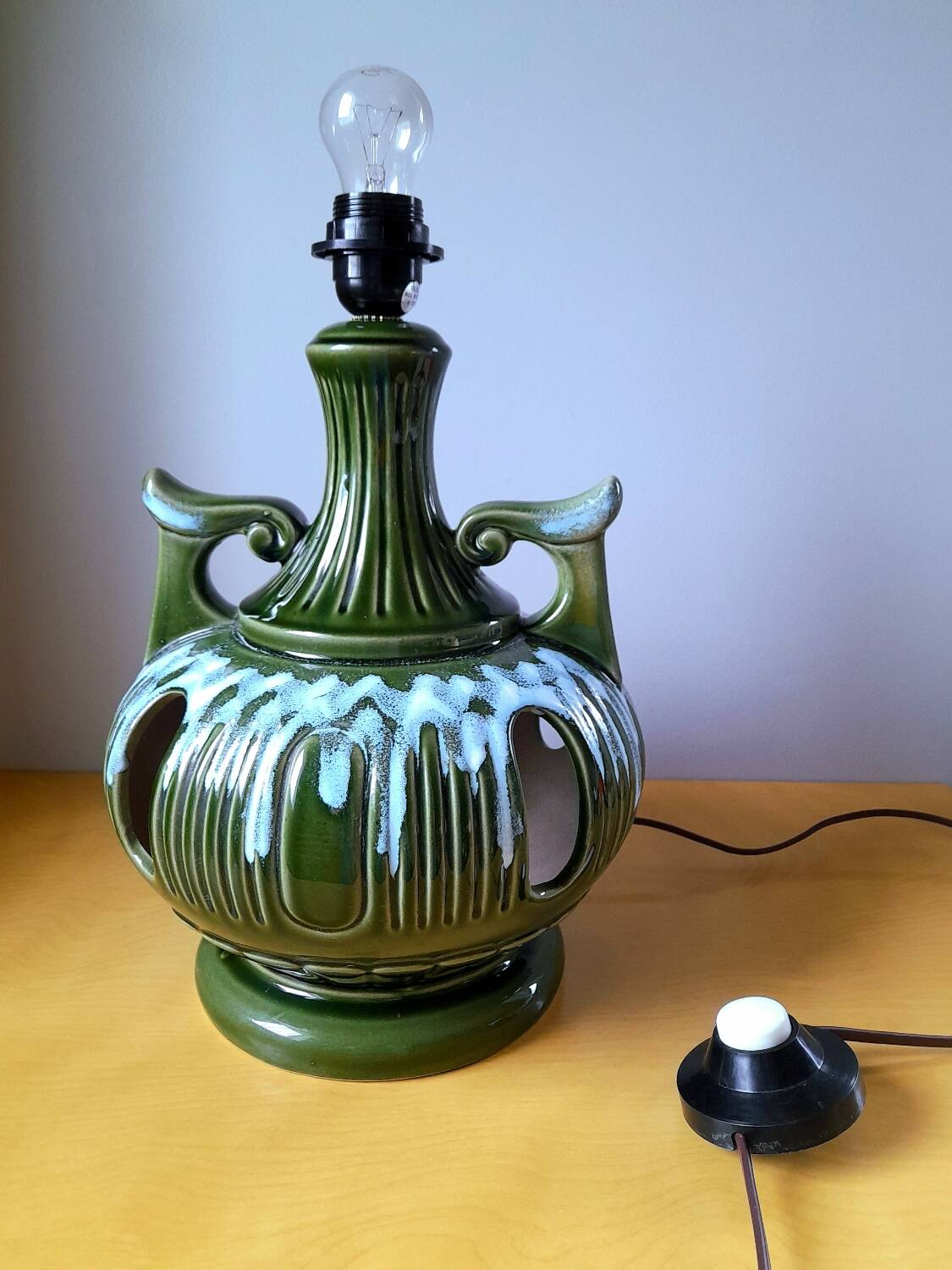 Glazed ceramic lamp, 1960.