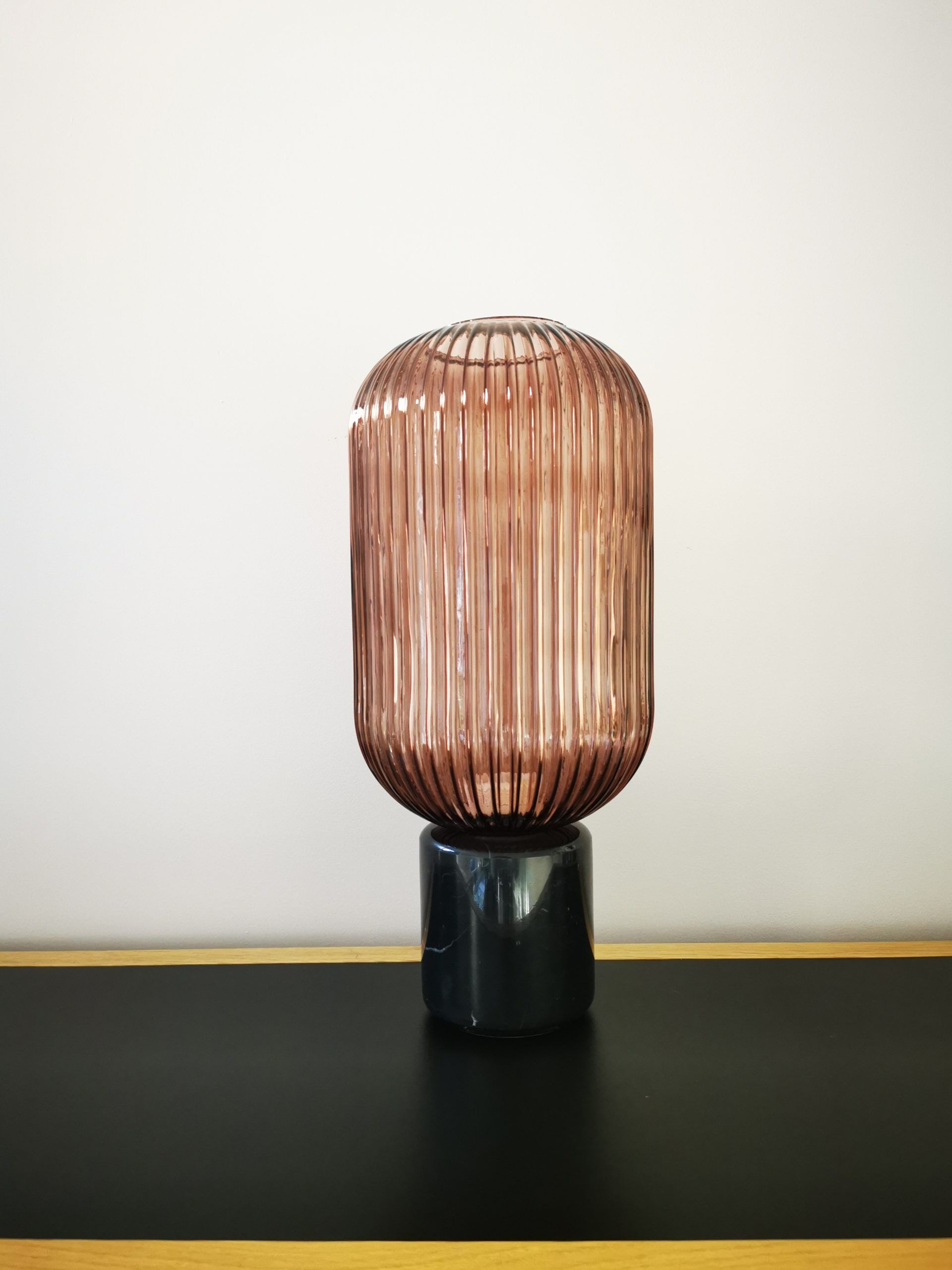 Pink marble lamp