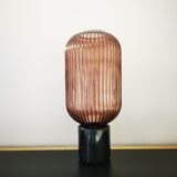 Pink marble lamp