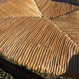 Mulched braided low chair