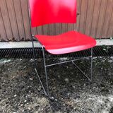 David Rowland red chair for Seid International Design