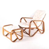 Rattan lounge chair