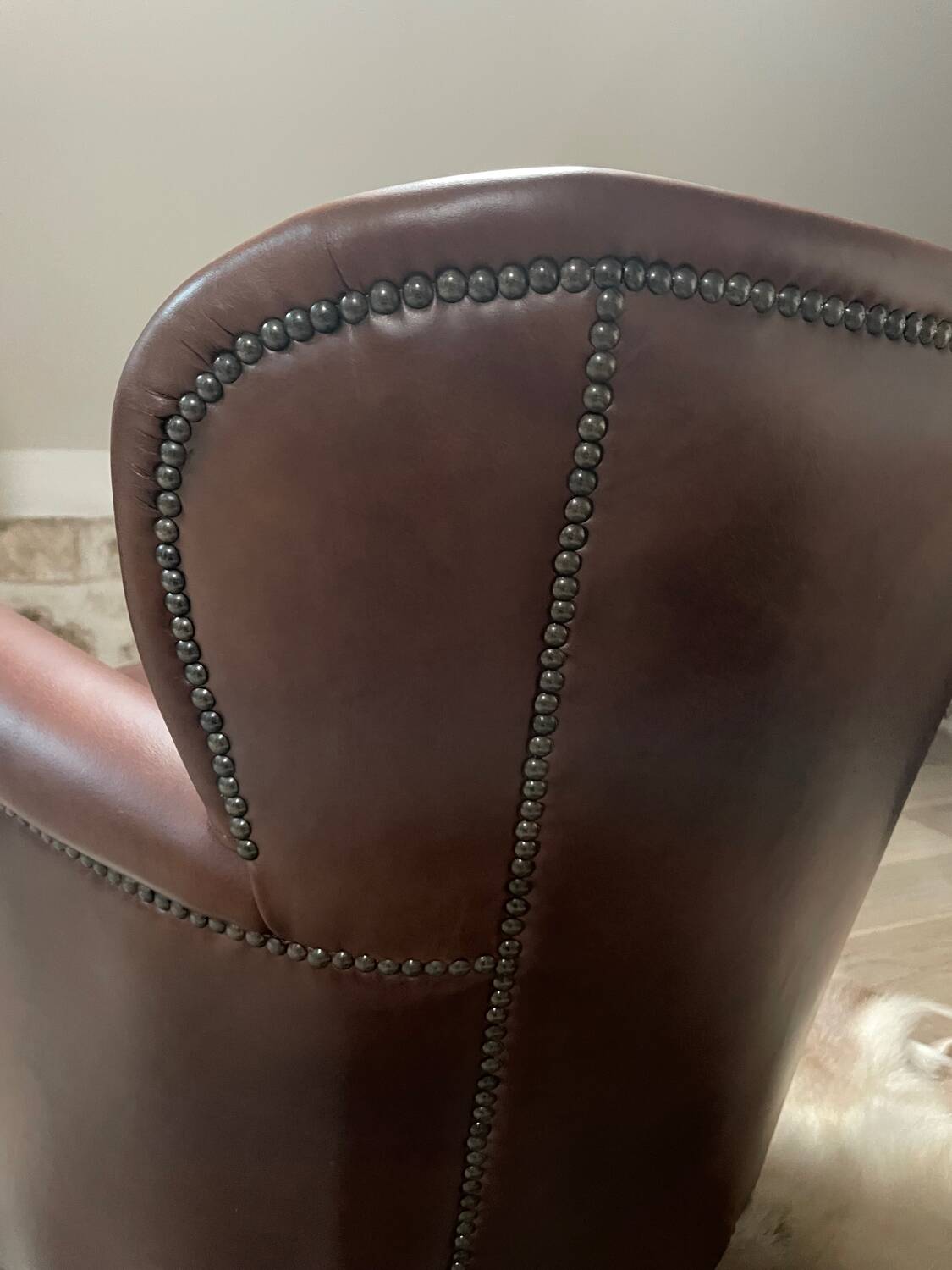 Fauteuil club en cuir