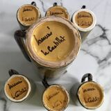 Lanusé Le Castellet drinks service from the 60s