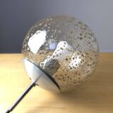 Amber glass ball pendant light