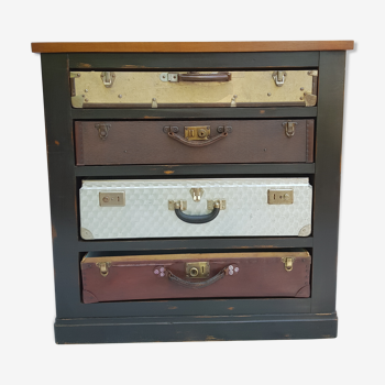 Walnut suitcase furniture