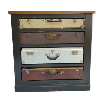 Walnut suitcase furniture