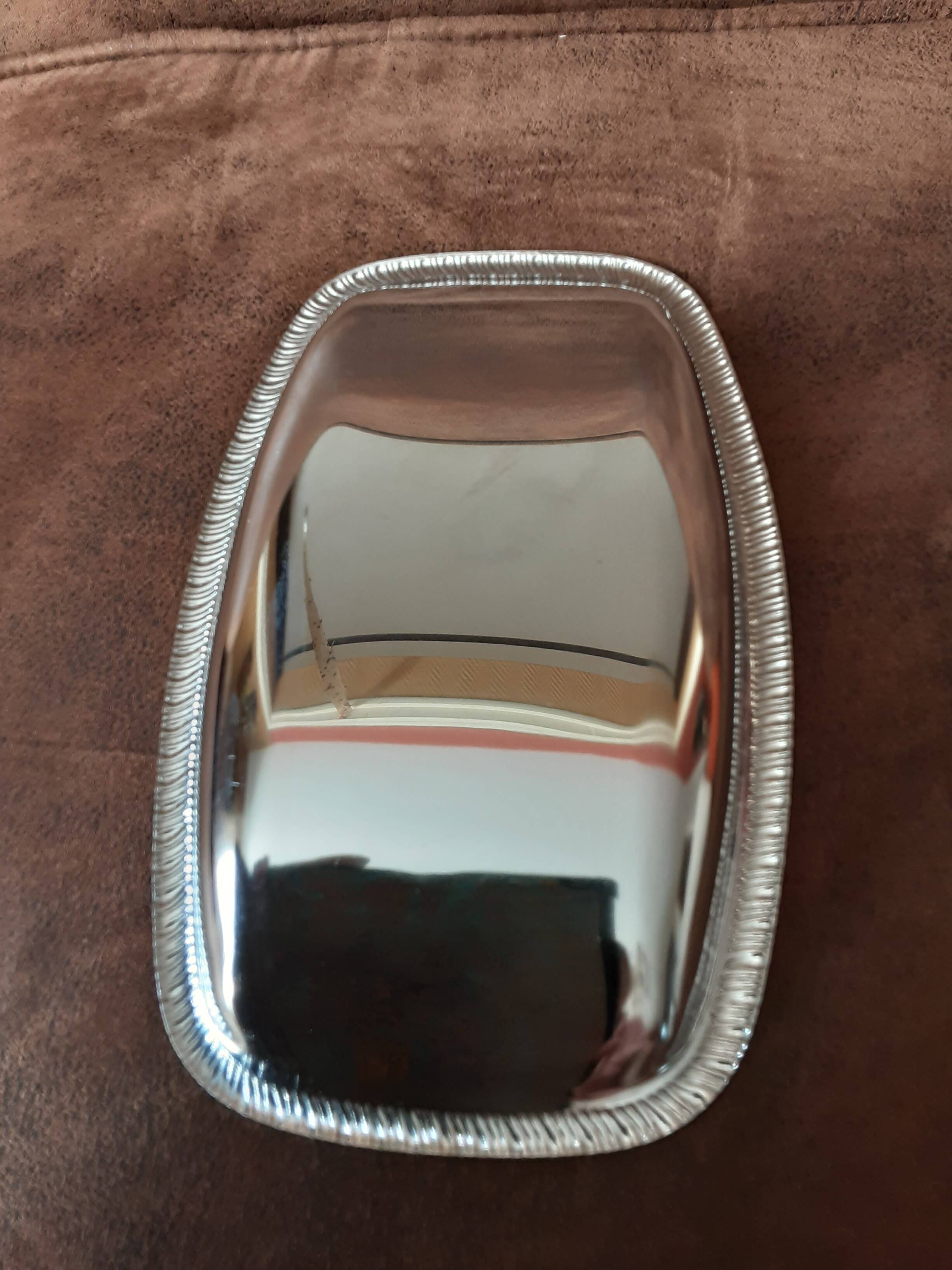 Metal butter dish