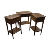 Bureau et ses tables de nuits assorties