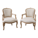 Pair of Louis XV Cabriolet Armchairs – Fully Restored – Parisian Style