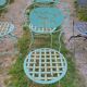 Chaises pliantes de jardin en fer forgé