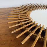 Rattan mirror