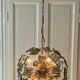 Italian sputnik murano glass smoked glass and metal, 1960s