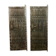 Central Africa around 1900 2 very large doors entirely carved iguanas,