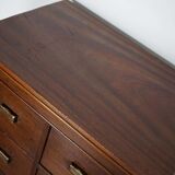 Classification cabinet mahogany drawers Netherlands 1930s