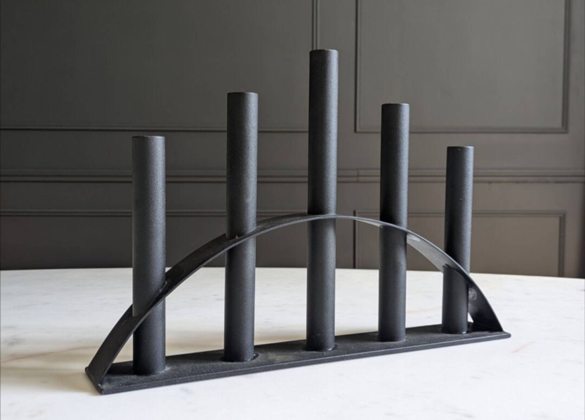 Scandinavian black metal chandelier.