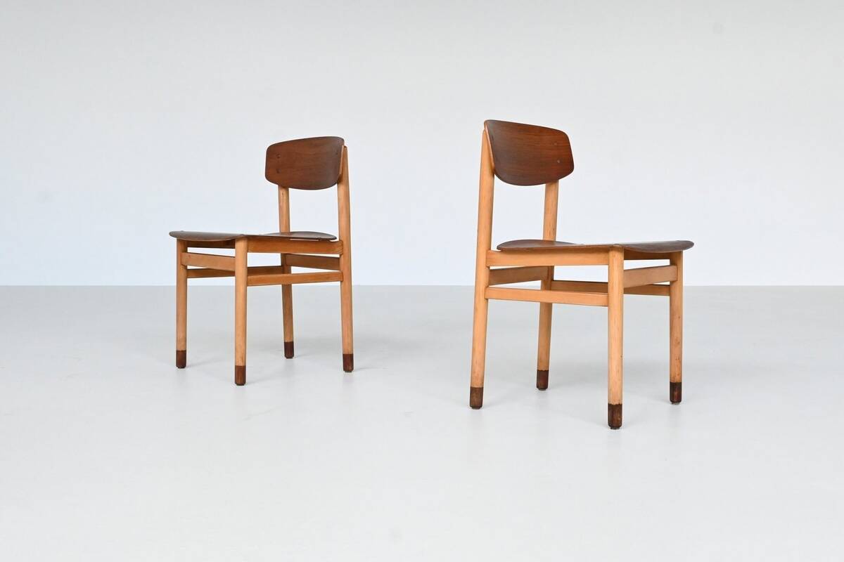 Set of four Danish dining chairs Kvetny and Sonners Denmark 1960