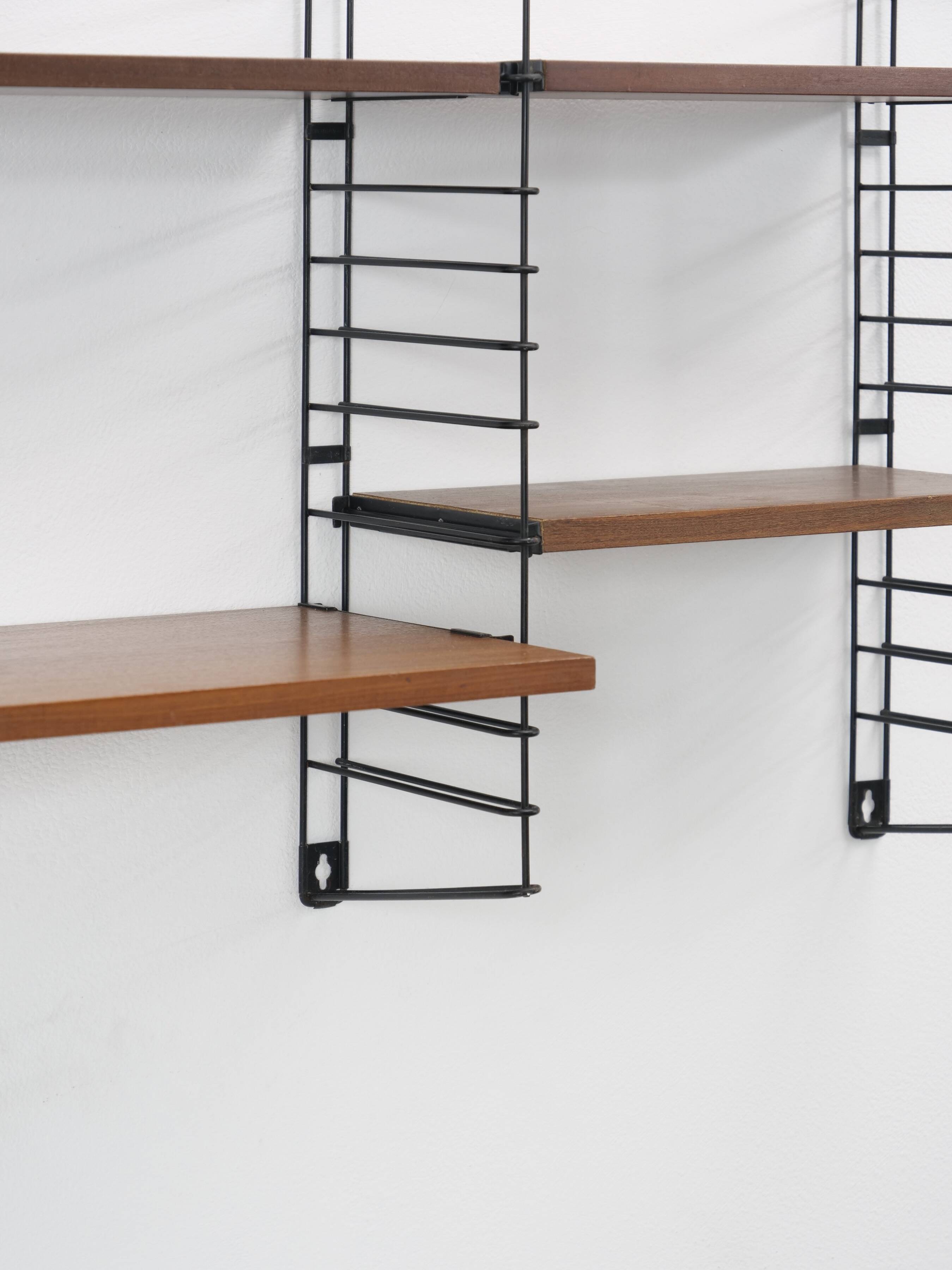 Tomado teak wall shelf