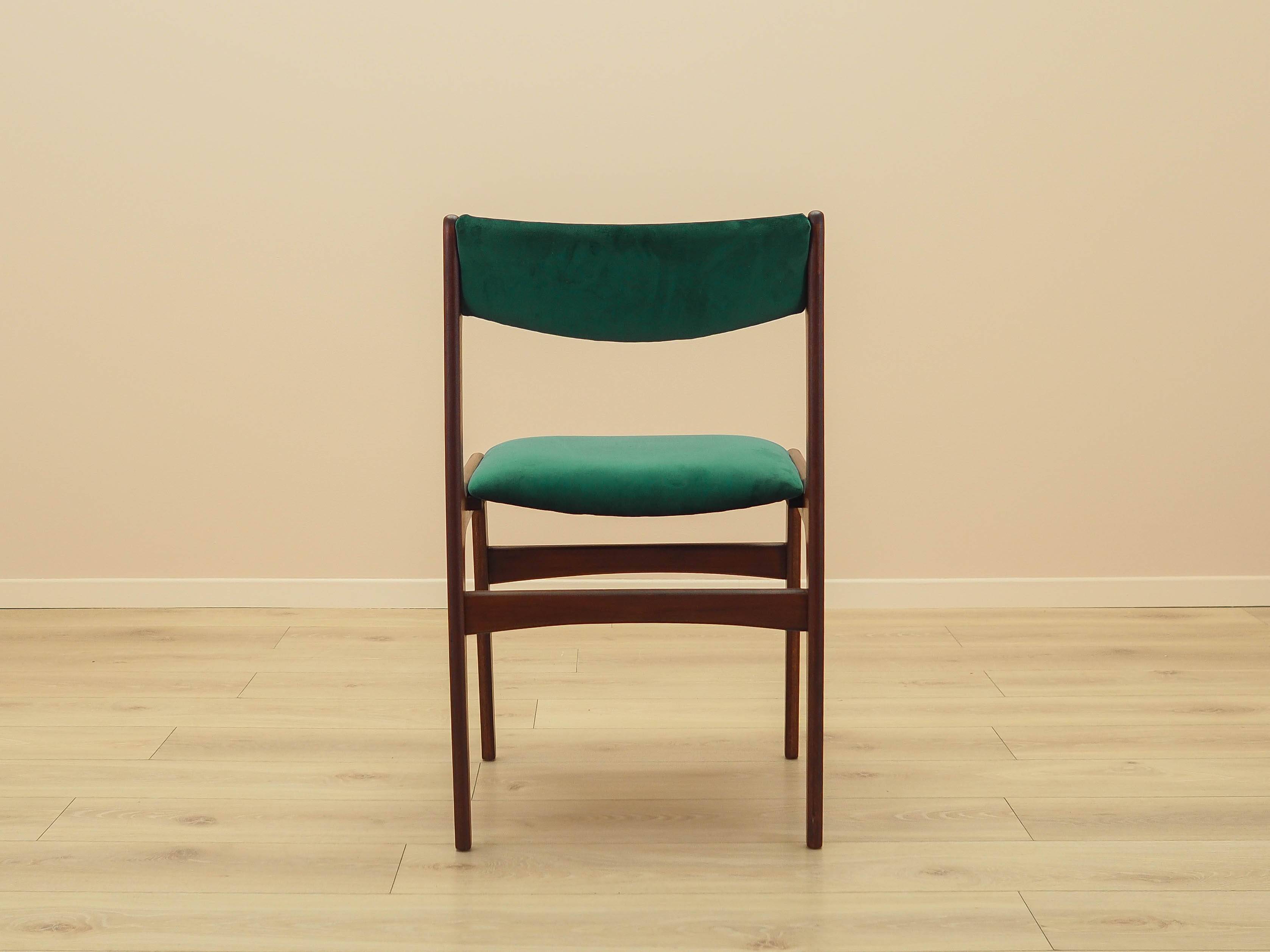 Set of six teak chairs, Danish design, 1970s, production: Denmark