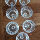 7 antique crystal champagne coupes