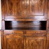 Buffet Deux Corps Empire period walnut and oak