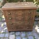 Wooden chest of drawers Mahogany veneers Late nineteenth 4 drawers