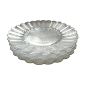 Lesieur daisy glass dessert plates