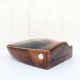 Olive wood and mother-of-pearl shell box A. Noll