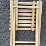 Vintage wooden folding stool