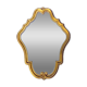 Antique Rococo wall mirror in gilded resin - H55 cm