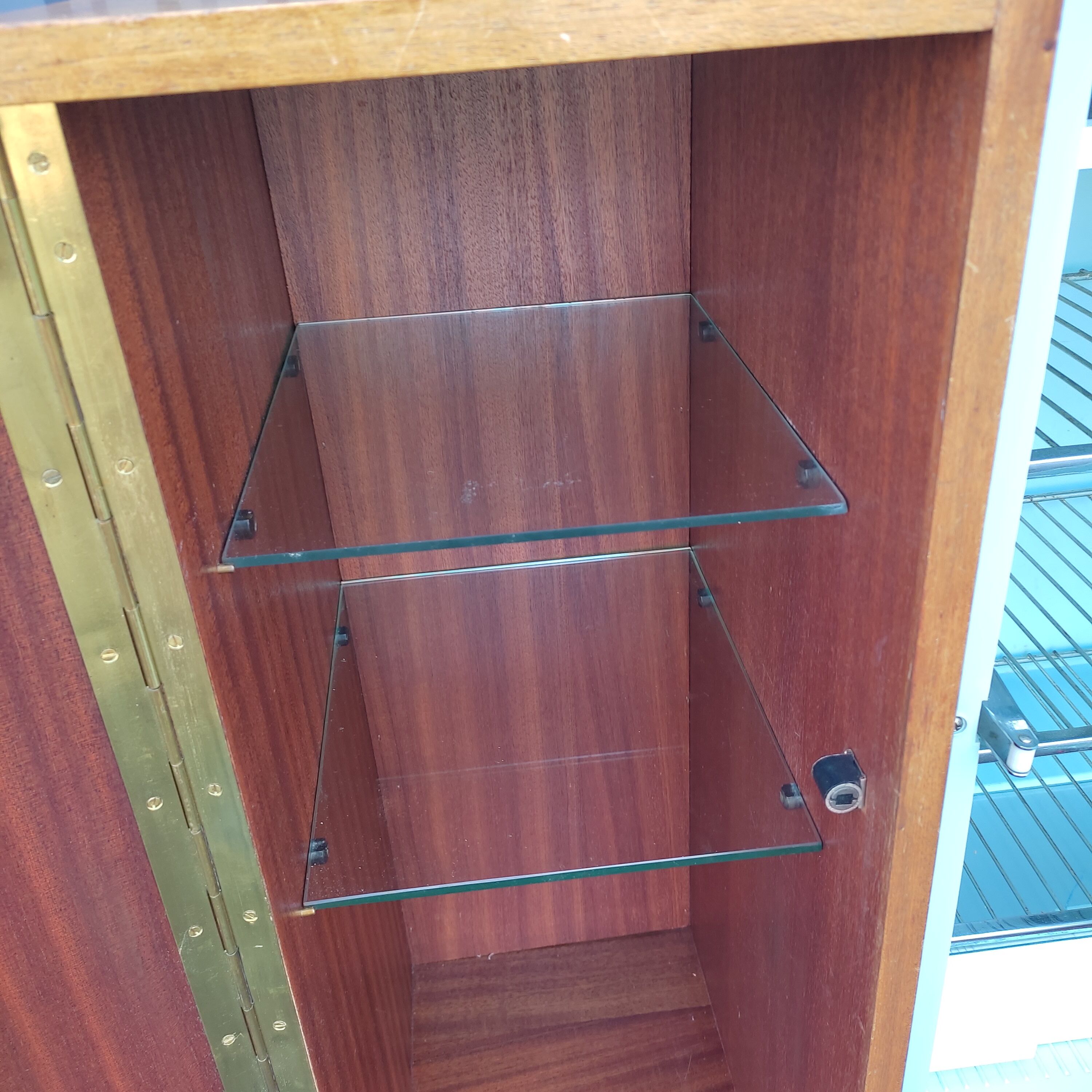 Vintage bar fridge cabinet