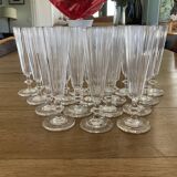 16 crystal champagne flutes