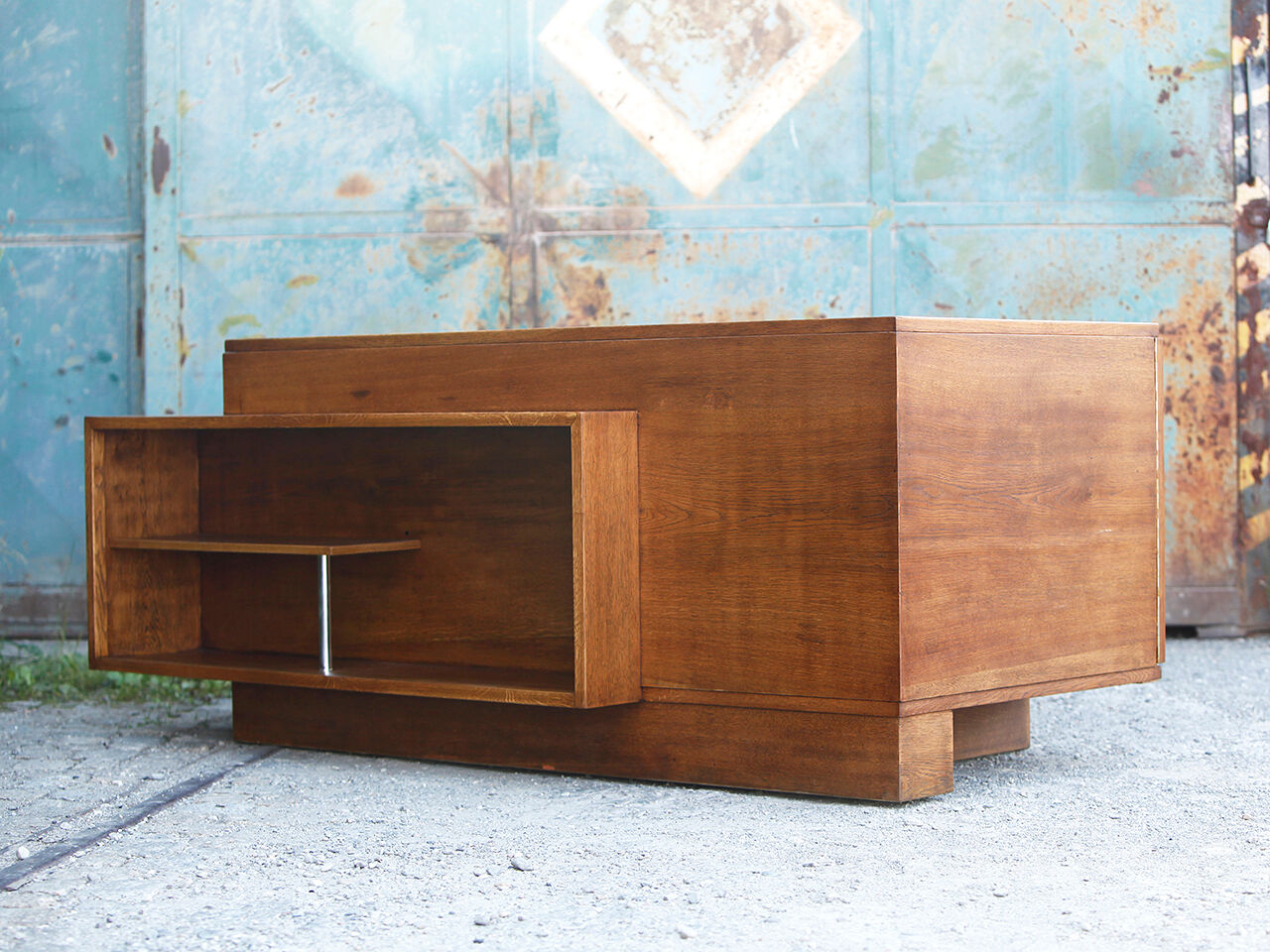 Large Freestanding Functionalist Desk, Jiri Kroha, 1930s