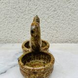 Salt cellar in STONEWARE signed ANDRE BODIN