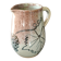 Stoneware pitcher from Alsace, incised decoration of vine by Louis Buecher 1986.