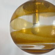 Mid-century Italian Murano glass sphere pendant lamp from 60s